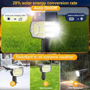 Fabrito 72 LEDs Solar Spot Lights Outdoor Waterproof, 3 Modes Landscape Spotlights, Dusk to Dawn Solar Powered Flood Wall Lights for Outside, Solar Garden Lights for Yard Porch 2 Pack (Warm White) by CozyNest Decor