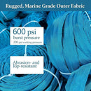 Garden Hose 25ft, Made of TPE(Not PVC), Ultra-Light & Flexible Water Hose with Solid Brass Fittings, Non-Shrinking, Easy to Storage, Drinking Water Safe Material, All-weather, SeaBlue by GreenHaven Gardens