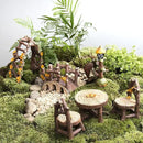 Fairy Garden Accessories, LATTOOK 8PCS Miniature Table and Chairs Set Fairy Garden Furniture Ornaments Kit for Dollhouse Accessories Home Outdoor Micro Landscape Decoration by GreenHaven Gardens