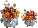 Galvanized Metal Pig Succulent Planter Farmhouse Pig Shaped Bowl Metal Pig Tray Rustic Decor Set of 2 by GreenHaven Gardens