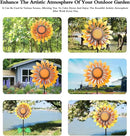 Wind Spinners for Yard and Garden Large, Wind Spinner Outdoor Metal Large, 84 Inch Wind Sculptures Birthday Gifts for Women(Double Sided Sunflower) by GreenHaven Gardens