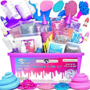 Original Stationery DIY Unicorn Slime Kit – Glow-in-The-Dark Fluffy & Glitter Slime Set – Fun Craft Activity & Birthday Gift for Kids Ages 7+ by TinyTreasures Baby Boutique