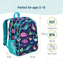 Wildkin 15-inch Kids Backpack – Durable, Padded, Adjustable for School & Travel - Darling Dinosaurs by TinyTreasures Baby Boutique