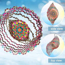 Wind Spinner Blossom Mandala Wind Spinners Outdoor 12inch 3D Stainless Steel Hanging Wind Sculptures Creates Holographic Effect. Kinetic Garden Decoration Yard Art Decor Worth Mandala Gifts by GreenHaven Gardens