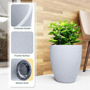 QCQHDU Plant Pots Set of 2 Pack,10 Inch Plant Pot for Indoor and Outdoor Plants with Drainage Hole,Flower Pots Modern Decorative Planter for Garden Plants (Sandy) by GreenHaven Gardens