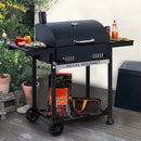 Royal Gourmet CD1824ET Movable Charcoal BBQ Grill with Foldable Side Tables, Outdoor Barbecue Grill with 470 Sq. In. Cooking Area for Outdoor Picnic and Camping Grilling, Black by GreenHaven Gardens