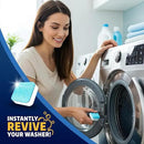 Washing Machine Cleaner Tablets 24 Pack - Deep Cleaning Tablets for Front & Top Load, Works With HE Washers, Removes Residue, Odor & Pet Hair - 12 Month Supply of Washer Cleaner Descalers, Septic Safe by CozyNest Decor