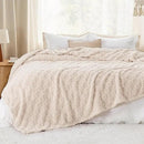 Bedsure GentleSoft King Size Blanket for Bed - Super Soft Cozy Blankets for Women Men Girls, Large Fuzzy Fleece Throw for Bedroom Decor, Light Beige,108x90 Inches by CozyNest Decor