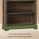 TVU 5-Shelf Wood Bookcase, 65 Inch Tall Bookshelf with Storage, Floor Standing Display Book Shelf, for Living Room Bedroom Study Office, Rustic Brown by CozyNest Decor