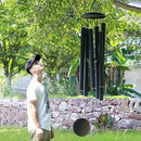 ASTARIN 65 in Wind Chimes for outisde - Extra Large Outdoor Handcrafted WindChimes,Deep Tone Metal Chimes for Garden Decor, Large Windchimes Deep Resonance, 2.27in Tubes Weather-Resistant, Black by CozyNest Decor