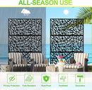 Outdoor Privacy Screen,72" H×47" W Metal Privacy Screen, Freestanding Privacy Fence Panels for Patio by GreenHaven Gardens