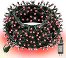 Dazzle Bright 300 LED Christmas String Lights, 100 FT Connectable Waterproof String Lights Green Wire with 8 Modes Christmas Decoration for Indoor Outdoor Party Yard Garden Decor (Red) by CozyNest Decor