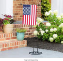 Evergreen Flag Metal Elegant Scroll Stand Base | Sturdy 2 lbs Solid Steel | Black | Designed for Garden Flag Stands | 11 Inches Wide x 6 Inches High | Outdoor American Flags and Seasonal Holiday Decor by GreenHaven Gardens