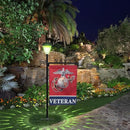 Navy Garden Flag Stand Holder with Solar Light Garden Flag Pole With American Flag Gifts Lawn Yard Flag Holder Stake for Flag Outdoor Lawn Décor by GreenHaven Gardens