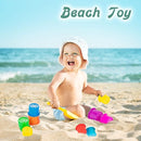Colorful Stacking & Nesting Cups - 8 Cups Fun Color Learning Toy - Great Bath & Beach Toy for Baby Toddler & Kids - Preschool Game by TinyTreasures Baby Boutique
