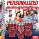 Personalized Tumbler for Women, Custom Coffee Travel Mug, Valentine's Day Gift, Mother’s Day Gift, Small Tumbler with Lid, Keep Drinks Cold and Hot, Engraved Name by iProductsUS (Red, 20oz) by TinyTreasures Baby Boutique