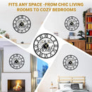 20inches/50cm Wall Clocks Roman Numeral Battery Powered No Ticking Silent Modern Unique Metal Wall ClocksSuitable Living Room Kitchen Bedroom Fireplace Office Farmhouse by CozyNest Decor