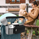 Accmor Universal Stroller Organizer with Insulated Cup Holder Detachable Phone Bag and Shoulder Strap,Stroller Bag Caddy Organizer Fits for Uppababy, Baby Jogger, Britax Strollers by TinyTreasures Baby Boutique