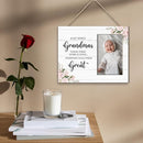 Great Grandma Picture Frame - Great Grandma Baby Announcement Gifts, Promoted to Great Grandma Gifts, Newborn Baby Wooden Frame for Tabletop or Wall Hanging 4x6 Photo by TinyTreasures Baby Boutique