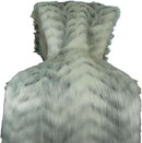 White Fox Faux Fur Throw & Bedspread - True White Gray Throw - Soft Luxury Blanket, Handmade in US by CozyNest Decor