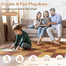 Skyweaver 36 Tiles Soft Non-Toxic Baby Play Mat for Floor EVA Foam Jigsaw Puzzle Play Mat, Interlocking Squares with 0.6inch for Babies, Toddlers & Kids Gym, Nursery, Playroom, Brown by TinyTreasures Baby Boutique