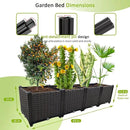 Large Planters for Outdoor Plants pots Elevated Garden Boxes Raised Garden Bed Garden Patio Balcony Deck to Planting Flowers Vegetables Tomato and Herbs by GreenHaven Gardens