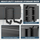 Ultrawall Garage Storage Organization, Garden Tool Organizer Garage Organizer Wall Mount Yard Tool Organizer Rack with 15 Hooks, Heavy Duty Wall Holders,22 Pcs by GreenHaven Gardens