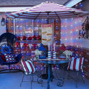 JMEXSUSS 300LED Red White and Blue Lights with Remote, 4th of July Lights Plug in, Patriots Curtain Hanging String Lights for Bedroom Wall Window Backdrop Indoor Outdoor 4th of July Decor, 9.8x9.8ft by CozyNest Decor