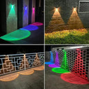 Ellasay Solar Powered Lights for Fence: 10 Lighting Modes with RGB - Waterproof IP65 - Bright Lens LED for Outdoor Wall Garden Deck Patio Porch Yard Pool 16 Pack by GreenHaven Gardens