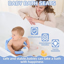 Baby Bath Seat for Babies 6 Months & up, Non-Slip Toddler Bath Seats for Babies Sitting Up, Safe Infant & Newborn Bathtub Chair with 4 Suction Cups & Soft Cushion for Shower,Blue by TinyTreasures Baby Boutique