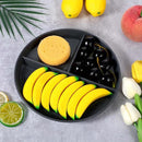 10 Pcs Unbreakable Divided Plates for Kids Adults, 9 Inch Round Portion Control Plate, 3 Compartment Plates with Dividers, Lightweight Reusable Dinnerware Portion Control Plastic, Dishwasher Safe by CozyNest Decor