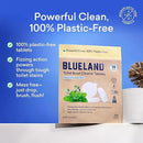 BLUELAND Toilet Bowl Cleaner Tablets, 2-Pack, 28 Count, Peppermint Eucalyptus, Plastic-Free, No Harsh Chemicals, Plant-Based by CozyNest Decor