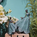 Guichifun Fairy Statue Collection Home Decoration - Leaf Angel Girls Resin Home Garden Decor for Outside or Inside Rustic Fairy Garden Outdoor Yard Figurines Gifts for Women 8.5 x 5.25 x 12 Inch by CozyNest Decor