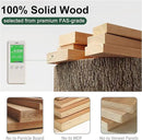 Bedside Table - 100% Solid Oak Wood Nightstand - Small Nightstand with Open Design - Small Side End Table for Bedroom Living Room, Easy Assembly (Natural Color) by CozyNest Decor