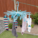 HANGERWORLD 20 Clip Hanging Laundry Drying Rack for Socks, Underwear and Baby Clothes (2 Pack) by TinyTreasures Baby Boutique