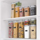 Freshware Kitchen Storage Containers with Lids, 48 PCS Airtight Food Storage Containers, Plastic Kitchen Containers, Pantry Containers for Cereal, Dry Food, Includes Labels, Marker & Measuring Spoons by CozyNest Decor