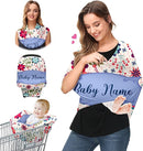 Baby Car Seat Stroller Cover Nursing Cover New Mom Breastfeeding Scarf Soft Stretchy Infant Carrier Cover Car Canopy Coverage by TinyTreasures Baby Boutique