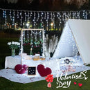 JMEXSUSS 400 LED White Icicle Lights for Outside, 38.8ft Connectable Icicle Christmas Lights Outdoor Indoor Plug in, Connectable String Light for House Patio Party Room Holiday Wedding Decorations by GreenHaven Gardens