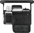 Momcozy Universal Stroller Organizer with Insulated Cup Holder Detachable Phone Bag & Shoulder Strap, Fits for Stroller like Uppababy, Baby Jogger, Britax, BOB, Umbrella and Pet Stroller by TinyTreasures Baby Boutique