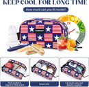 Cerbonny Small Cooler Bag Freezable Lunch Bag for Work School Travel, Leak-proof Insulated Eco-friendly Lunch Bag, 2.5L, Flag by TinyTreasures Baby Boutique