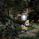 Solar Garden Country Farm Gnomes with Light, Outside-Outdoor Decorations Funny Playing Gnomes for Patio Yard Lawn Walkway Ornaments Clearance Housewarming Gifts for Mom Grandma Birthday by GreenHaven Gardens