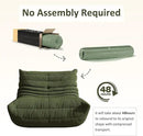Bean Bag Chair, Oversized Bean Bag Chair for living Room, Fireside Chair for adults with Memory Foam Filled, Big Accent Sofa Lounge Floor Sofa for Gaming, Reading, Relax, No Assembly Required. (Green) by CozyNest Decor
