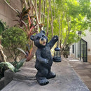 Solar Lantern Garden Statue Decoration, Outdoor Bear Statue Lights for Patio Patio Decor - Unique Housewarming Gift for Grandma Wowen Mom Friend, Cute Spring Ornament by GreenHaven Gardens