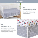 Viviland 3 Pieces Baby Bedding Set for Boy Girls, Baby Bedding Set for Newborn, Infant & Toddler - CAR by TinyTreasures Baby Boutique