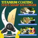 Haus & Garten ClassicPRO 8.5" Premium Titanium Bypass Garden Shears - Use as Pruners, Pruning Shears for Gardening, Hand Pruners, Handheld Garden Clippers Scissors Tool by GreenHaven Gardens