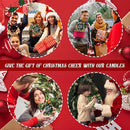 Christmas Candle Set | 4Pack Scented Candles Holiday Candle Gifts - Soy Candles Home Scented, Xmas Gift for Women and Men - Scents of Christmas Tree/Spice/Cookies/EVE by CozyNest Decor