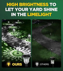 10 Pack Ultra Bright Solar Lights Outdoor Waterproof, from Dusk to Dawn Up to 12H Solar Light for Outside, Auto On/Off Solar Powered Garden Pathway Lights, Landscape Lighting (Cold White) by GreenHaven Gardens