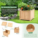 COSTWAY Planter Garden Bed, Folding Planter Box with Drainage Holes for Vegetables, Herbs, Fruits & Flowers, Outdoor Indoor Raised Planting Bed for Patio, Backyard, Lawn, 15" L x 15" W x 14" H by GreenHaven Gardens