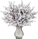 Sggvecsy 6 Pcs Babys Breath Artificial Flowers Gypsophila Bouquets Bulk Real Touch Fake Silk Flowers for Home Wedding DIY Floral Arrangement Kitchen Table Centerpiece Festival Decoration (White) by CozyNest Decor