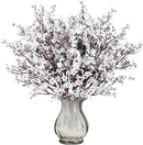 Sggvecsy 15 Pcs Babys Breath Artificial Flowers Gypsophila Bouquets Bulk Real Touch Fake Silk Flowers for Home Wedding DIY Floral Arrangement Kitchen Table Centerpiece Festival Decoration (White) by CozyNest Decor